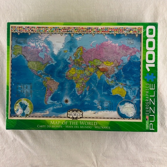 Eurographics Other - NEW! Map of the World 1,000 piece Jigsaw Puzzle